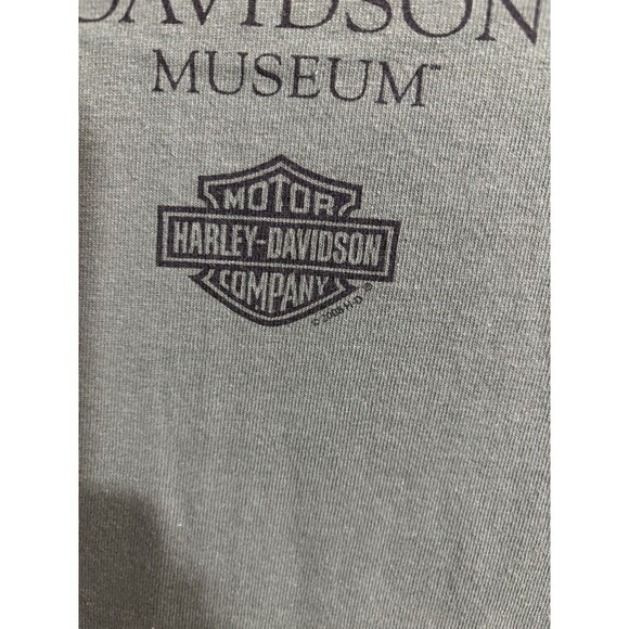 Vintage Harley Davidson Museum 2008 Graphic 2 Sided Green Tee Men’s Size L - Picture 11 of 16